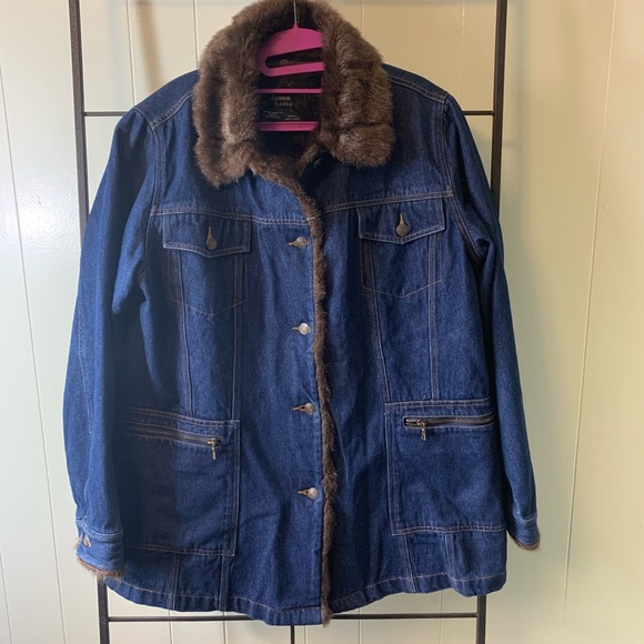 dennis basso denim jacket